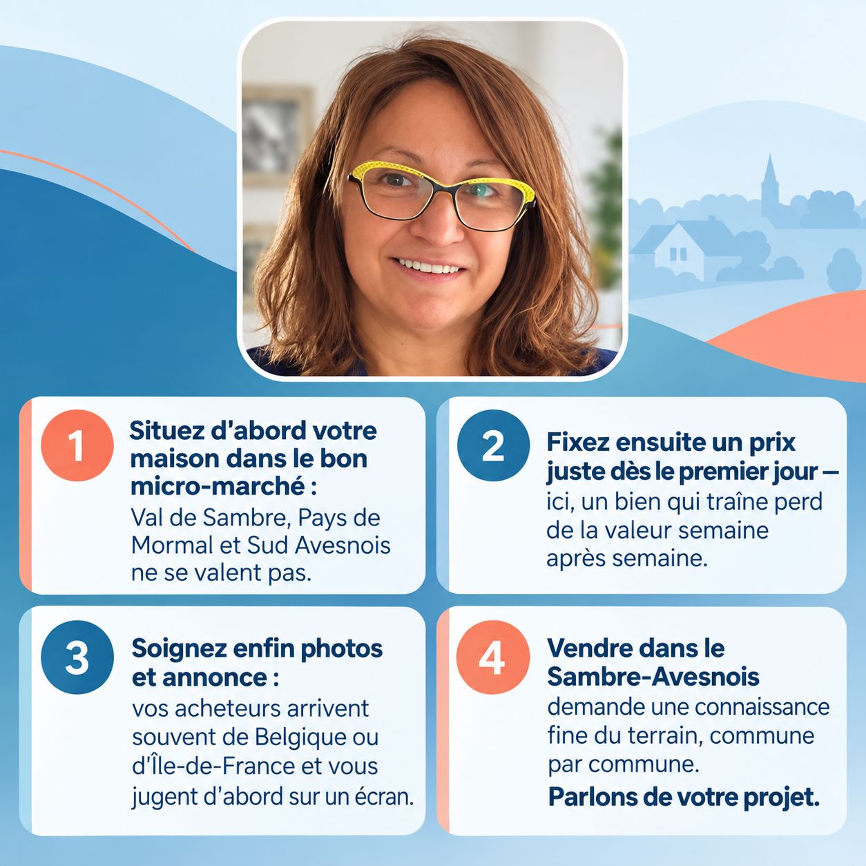 Infographie : les étapes pour vendre sa maison dans le Sambre-Avesnois